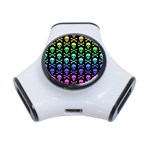 Rainbow Skull and Crossbones  3-Port USB Hub