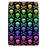 Rainbow Skull and Crossbones  Removable Flap Cover (Large)