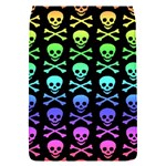 Rainbow Skull and Crossbones  Removable Flap Cover (Small)