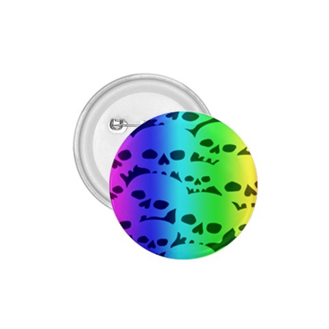 Rainbow Skull Collection 1.75  Button from ArtsNow.com Front