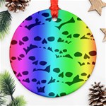 Rainbow Skull Collection Ornament (Round)