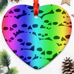 Rainbow Skull Collection Ornament (Heart)