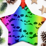 Rainbow Skull Collection Ornament (Star)