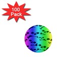 Rainbow Skull Collection 1  Mini Magnet (100 pack) 