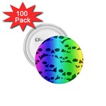 Rainbow Skull Collection 1.75  Button (100 pack) 