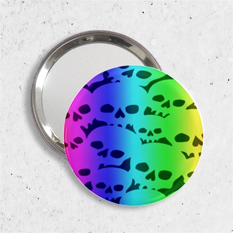 Rainbow Skull Collection 2.25  Handbag Mirror from ArtsNow.com Front