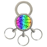 Rainbow Skull Collection 3-Ring Key Chain