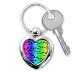 Rainbow Skull Collection Key Chain (Heart)