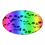 Rainbow Skull Collection Magnet (Oval)