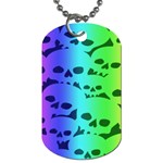 Rainbow Skull Collection Dog Tag (One Side)