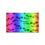 Rainbow Skull Collection Sticker Rectangular (10 pack)