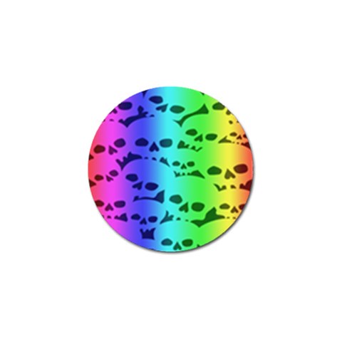 Rainbow Skull Collection Golf Ball Marker (10 pack) from ArtsNow.com Front