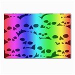 Rainbow Skull Collection Postcard 4 x 6  (Pkg of 10)