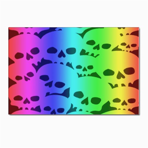 Rainbow Skull Collection Postcards 5  x 7  (Pkg of 10) from ArtsNow.com Front