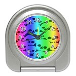 Rainbow Skull Collection Travel Alarm Clock