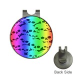 Rainbow Skull Collection Golf Ball Marker Hat Clip