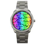 Rainbow Skull Collection Sport Metal Watch