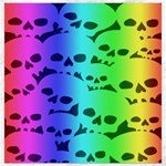 Rainbow Skull Collection Canvas 16  x 16 