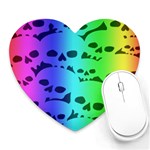 Rainbow Skull Collection Mousepad (Heart)