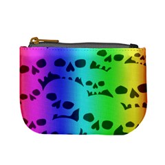 Rainbow Skull Collection Mini Coin Purse from ArtsNow.com Front
