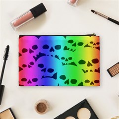 Rainbow Skull Collection Cosmetic Bag (Medium) from ArtsNow.com Back