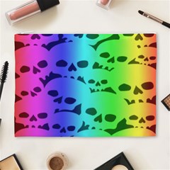 Rainbow Skull Collection Cosmetic Bag (XL) from ArtsNow.com Front
