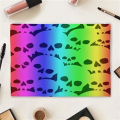 Rainbow Skull Collection Cosmetic Bag (XL) from ArtsNow.com Back