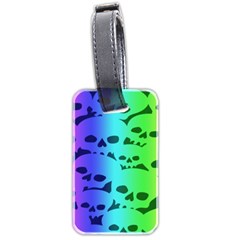 Rainbow Skull Collection Luggage Tag (two sides) from ArtsNow.com Front