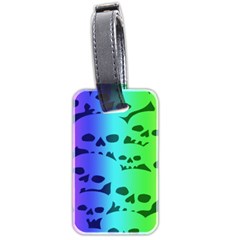 Rainbow Skull Collection Luggage Tag (two sides) from ArtsNow.com Back