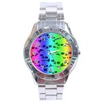 Rainbow Skull Collection Stainless Steel Analogue Men’s Watch