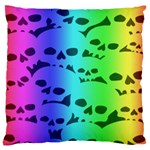 Rainbow Skull Collection Large Cushion Case (Two Sides)