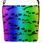 Rainbow Skull Collection Flap closure messenger bag (Small)