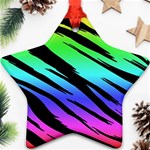 Rainbow Tiger Ornament (Star)