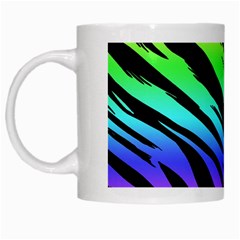 Rainbow Tiger White Mug from ArtsNow.com Left