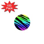 Rainbow Tiger 1  Mini Magnet (100 pack) 