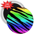 Rainbow Tiger 3  Magnet (100 pack)