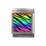 Rainbow Tiger Italian Charm (13mm)