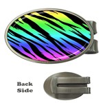 Rainbow Tiger Money Clip (Oval)