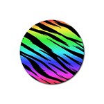 Rainbow Tiger Rubber Coaster (Round)