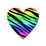 Rainbow Tiger Magnet (Heart)