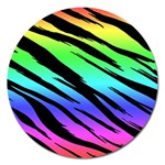 Rainbow Tiger Magnet 5  (Round)