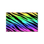 Rainbow Tiger Sticker Rectangular (100 pack)