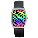 Rainbow Tiger Barrel Style Metal Watch