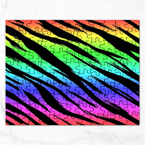 Rainbow Tiger Jigsaw Puzzle (Rectangular) from ArtsNow.com Front