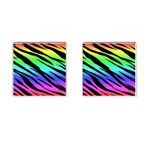 Rainbow Tiger Cufflinks (Square)
