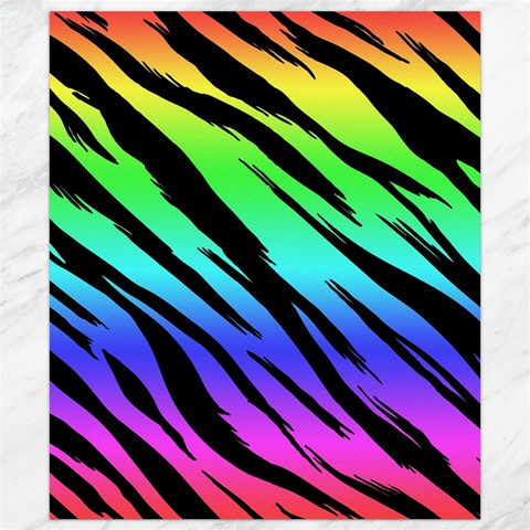 Rainbow Tiger Canvas 8  x 10  from ArtsNow.com 8.15 x9.66  Canvas - 1
