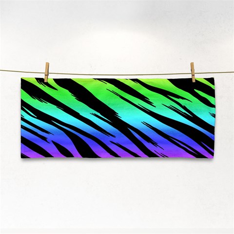 Rainbow Tiger Hand Towel from ArtsNow.com Front