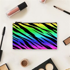 Rainbow Tiger Cosmetic Bag (Small) from ArtsNow.com Front