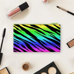 Rainbow Tiger Cosmetic Bag (Small) from ArtsNow.com Back