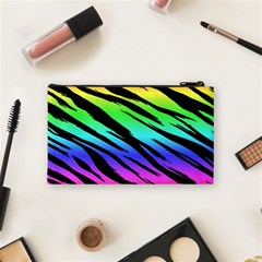 Rainbow Tiger Cosmetic Bag (Small) from ArtsNow.com Back